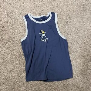 Kids Bluey Tank Top - Blue medium